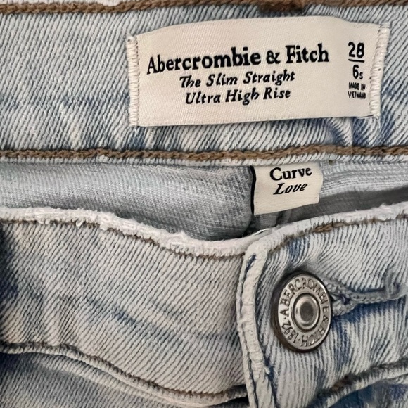 Abercrombie & Fitch Women’s High Rise Jeans Size 28 Short - Picture 5 of 7